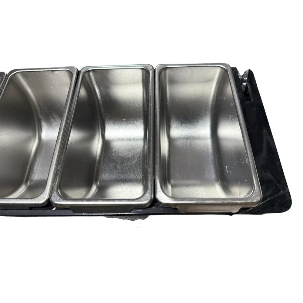 Jack Daniel's Whiskey Bar Set Condiment Tray Tabletop Storage
